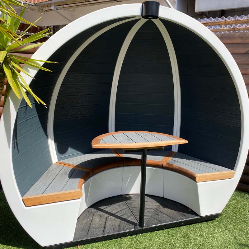 The Meeting Pod Co - The Meeting Pod Co | Acoustic Outdoor Orb Pod - Muffle Acoustics Limited 