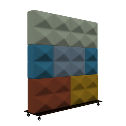  - Fabricks Mobile Acoustic Screen - 1200 x 1200mm - Muffle Acoustics Limited 