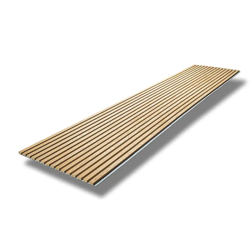  - MuffleTimber | Acoustic Slat Wood Wall Panel - Classic Oak (Grey Felt) - Muffle Acoustics Limited 