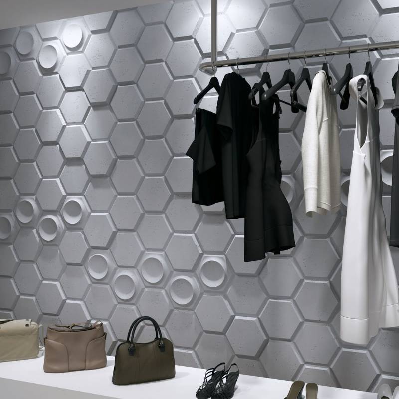 VHCT - VHCT 3D Concrete Wall Panel | Hexagon - Muffle Acoustics Limited 