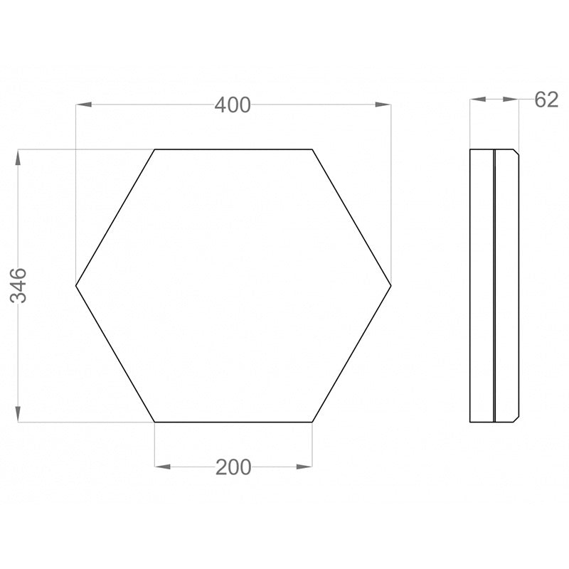  - FLUFFO IZO Hexa Edge M Wall panel - Muffle Acoustics Limited 