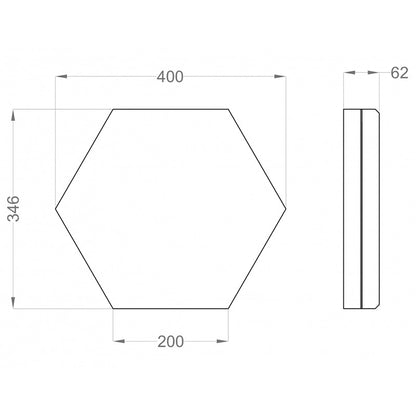  - FLUFFO IZO Hexa Edge M Wall panel - Muffle Acoustics Limited 